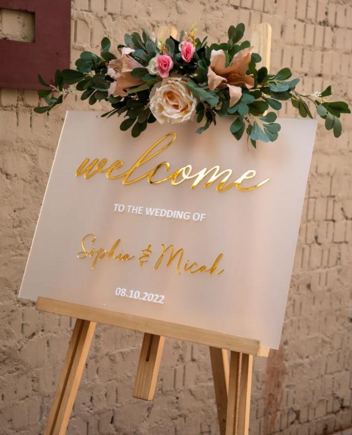 Personalized Wedding custom signs for couples - Laser Culture