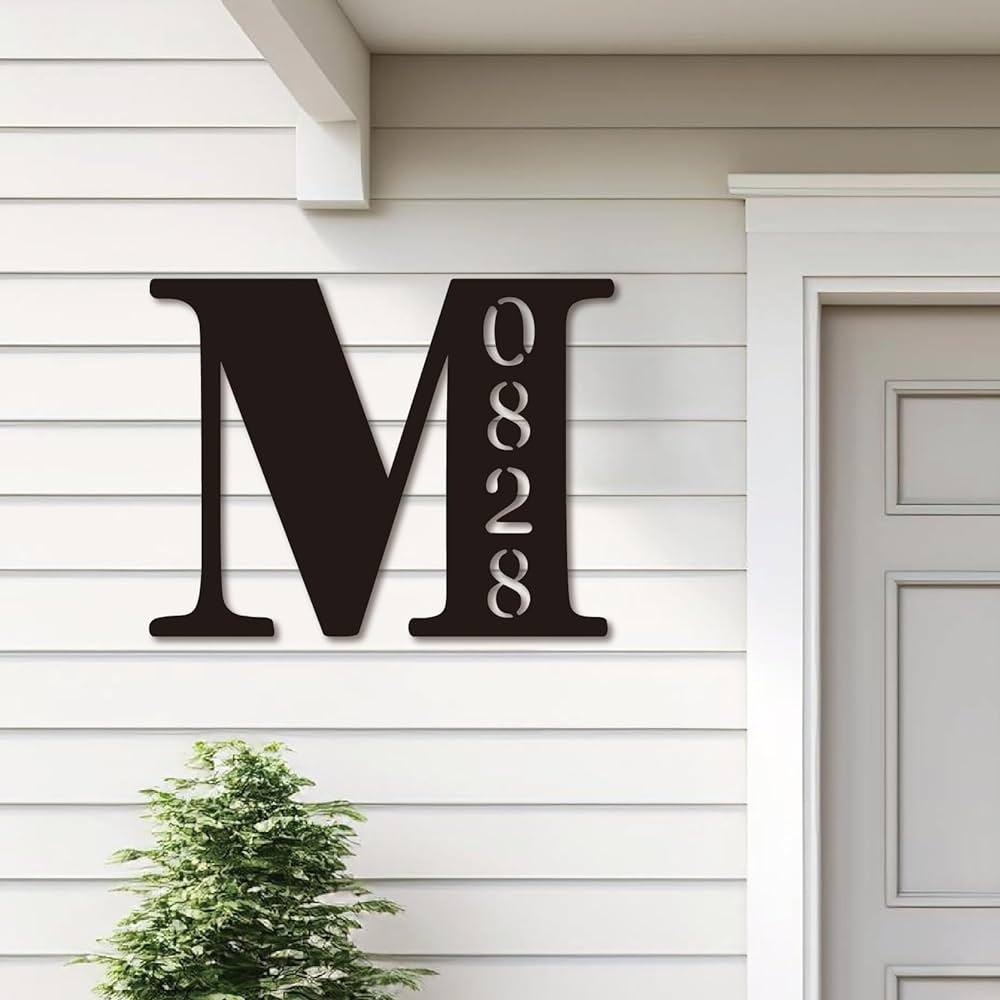 Professionally crated outdoor address number signs-40cmx30cm medium size - Laser Culture