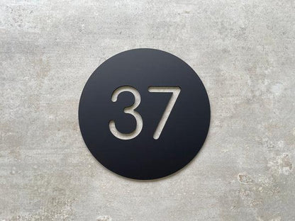Personalized handcrafted House Number - Circle Number Cutouts