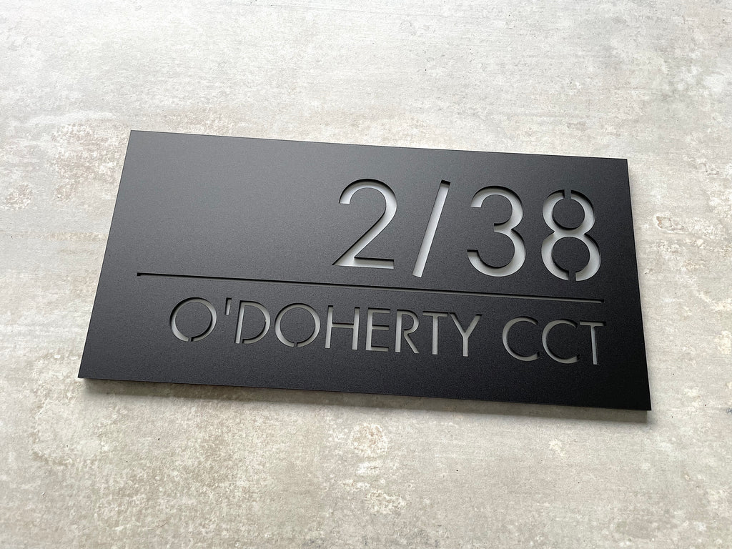 Personalized House Number - Edge - Rectangle 40x20cm