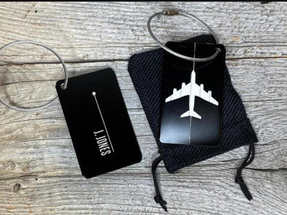 Personalized couple travel tags custom design signs - Laser Culture